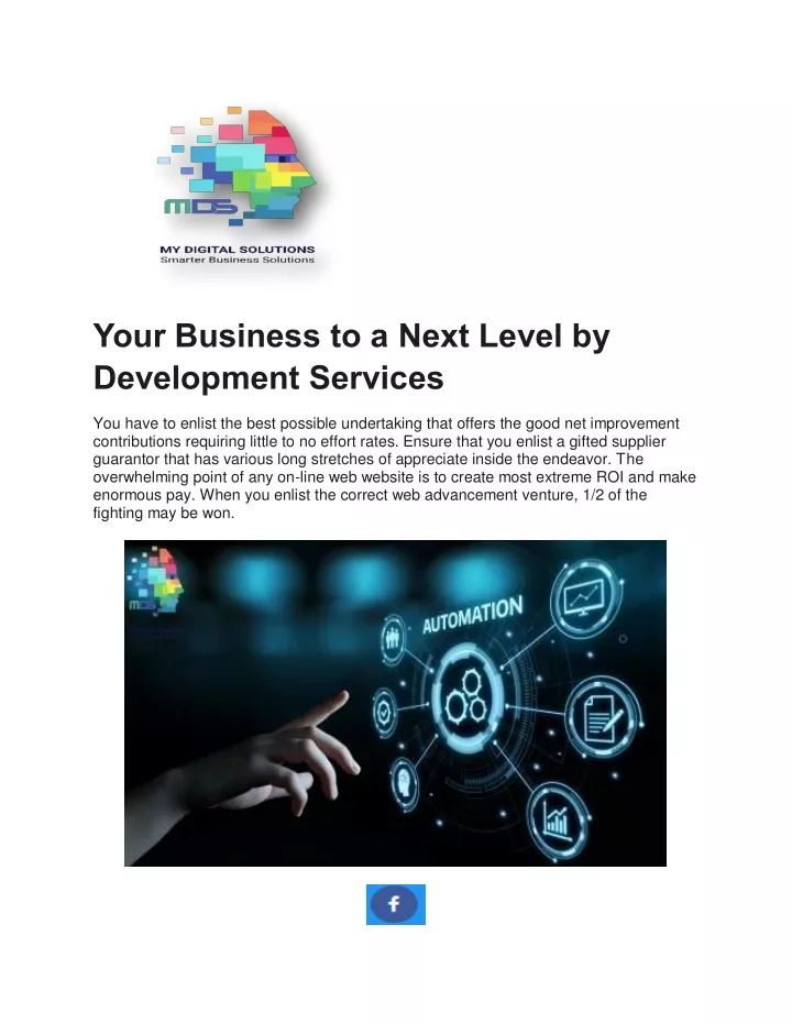 your business to a next level by development