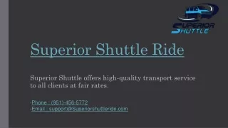 Best Executive Airport Shuttle Services