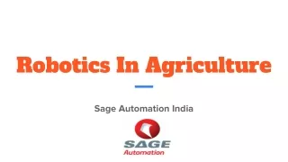 robotics in agriculture