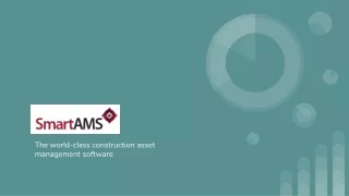 The world-class construction asset management software