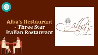 Alba's Restaurant is Best for Private Parties in Westchester