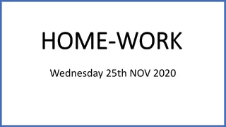 home work
