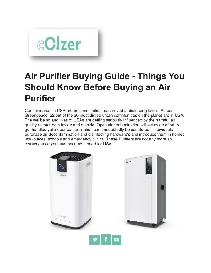 air purifier buying guide things you should know