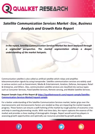 satellite communication services market size