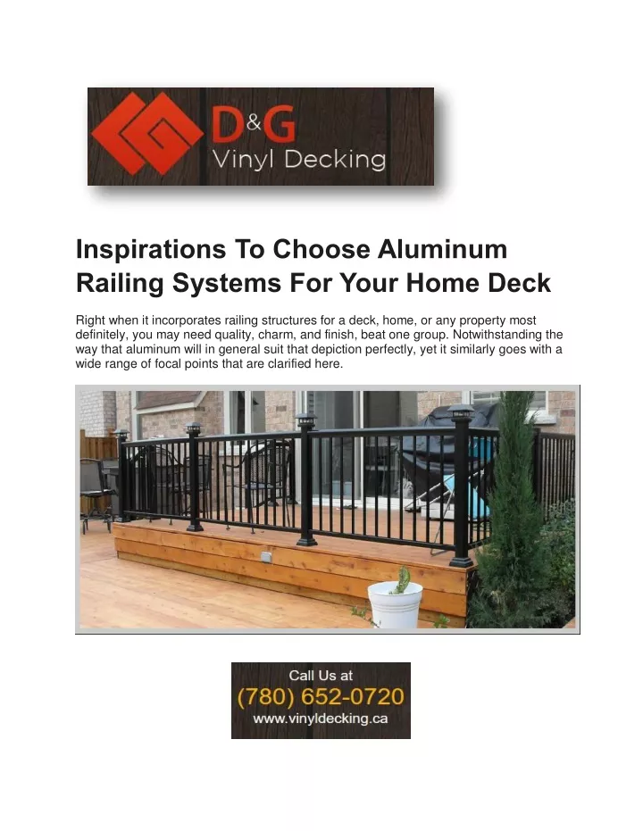 inspirations to choose aluminum railing systems