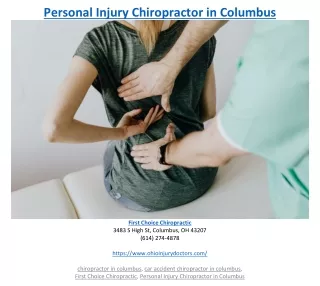 personal injury chiropractor in columbus