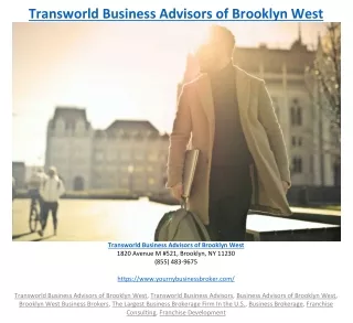 transworld business advisors of brooklyn west