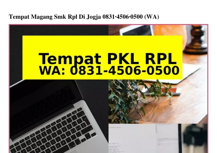 tempat magang smk rpl di jogja 0831 4506 0500 wa