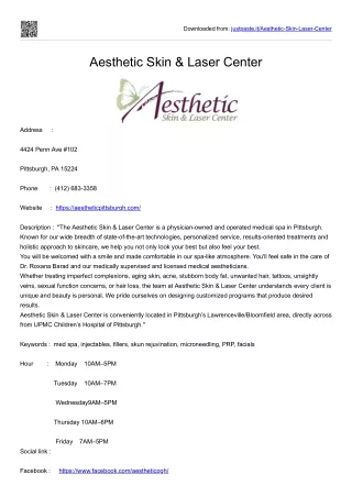 Aesthetic Skin & Laser Center