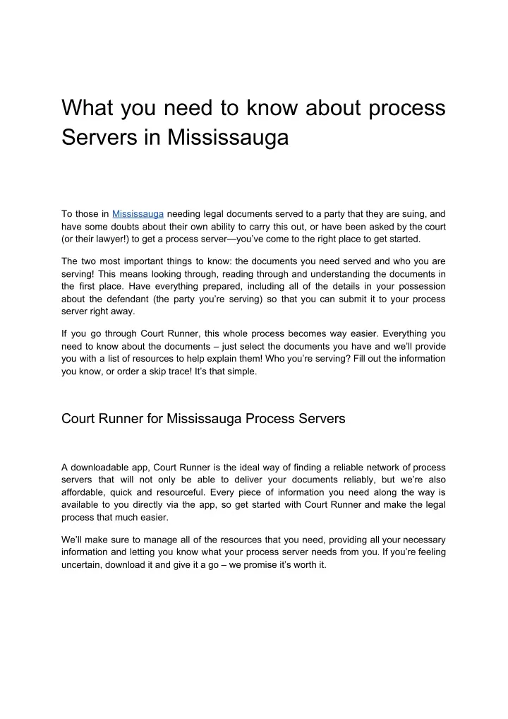 what you need to know about process servers