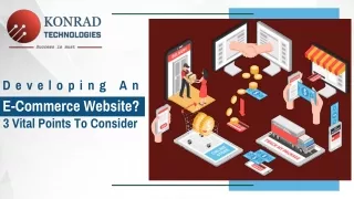 Developing An E-Commerce Website? 3 Vital Points To Consider