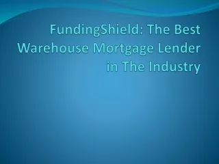Warehouse Lender