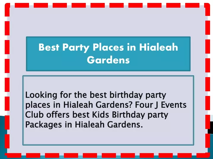 best party places in hialeah gardens