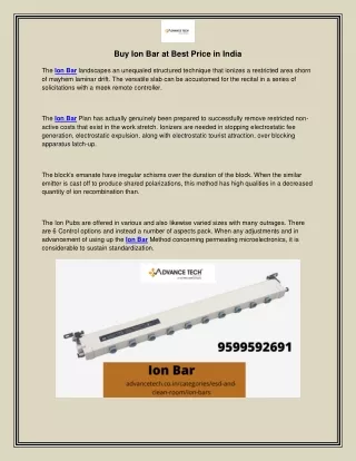 buy ion bar at best price in india