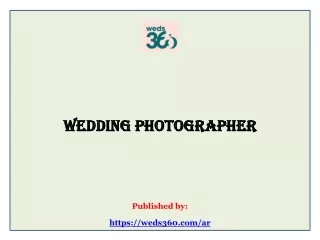 Wedding photographer