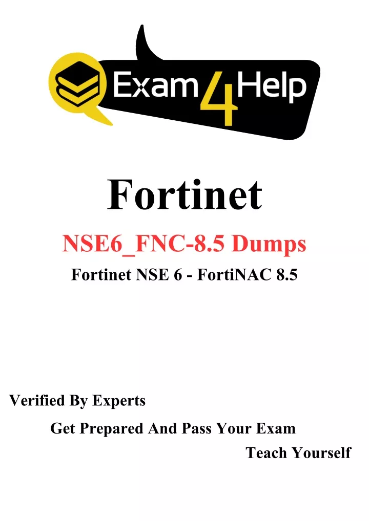 fortinet nse6 fnc 8 5 dumps fortinet