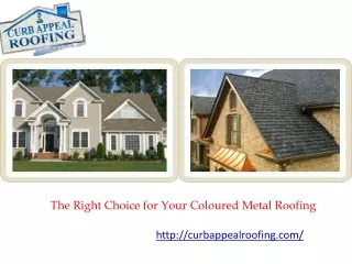 the right choice for your coloured metal roofing