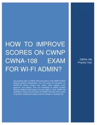 how to improve scores on cwnp cwna