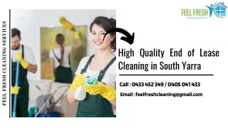 High Quality End of Lease Cleaning in South Yarra and Mernda