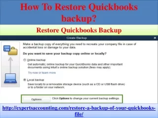 how to restore quickbooks backup