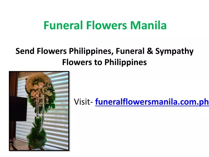 funeral flowers manila