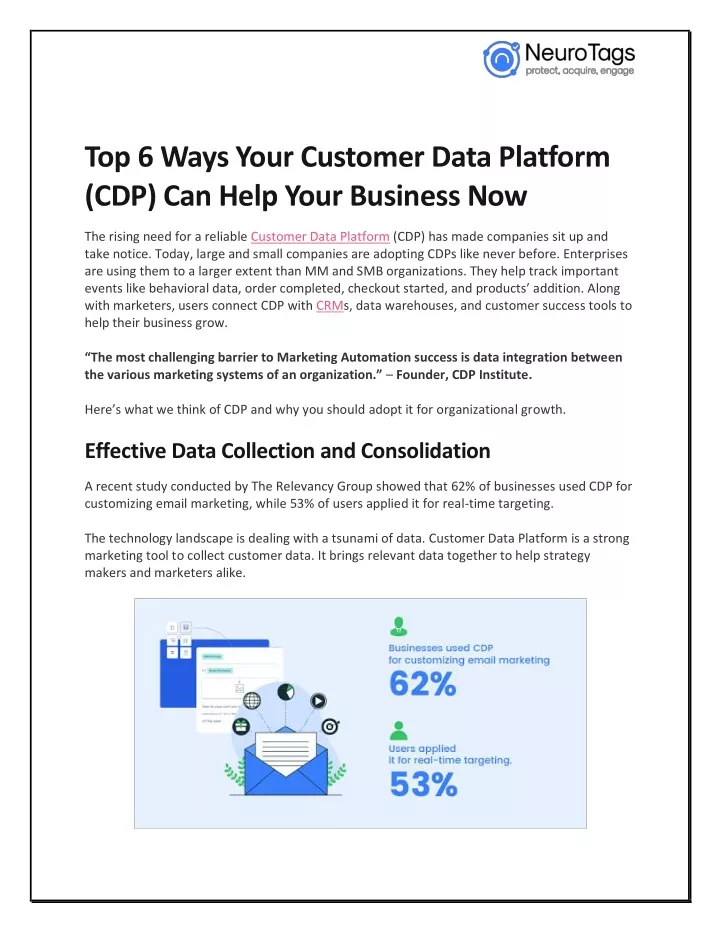 top 6 ways your customer data platform