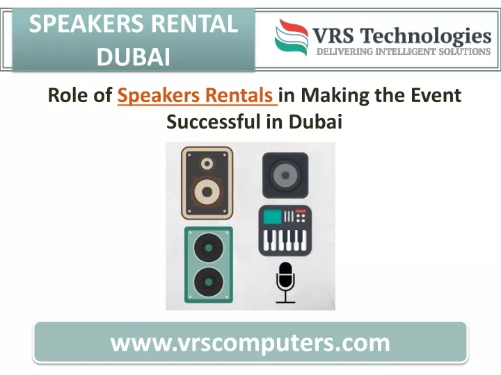 speakers rental dubai