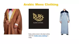 Arabic Mens Clothing