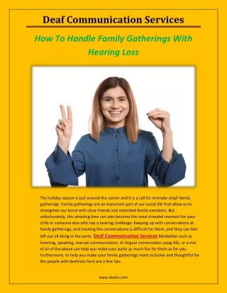 How To Handle Family Gatherings With Hearing Loss