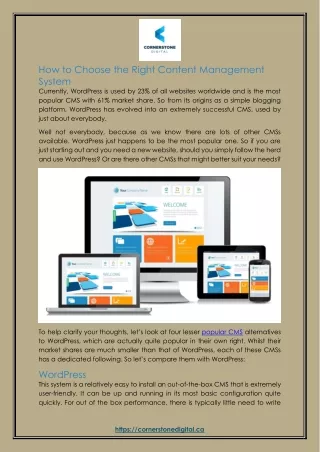 how to choose the right content management system