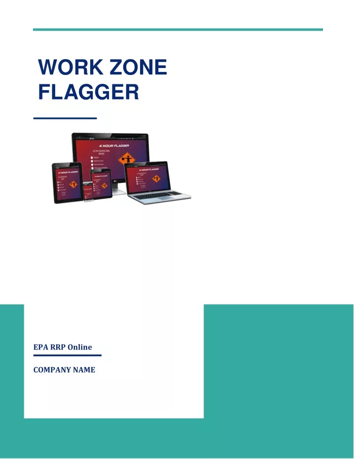 work zone flagger