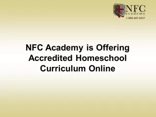 NFC Academy is Offering Accredited Homeschool Curriculum Online