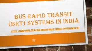 bus rapid transit brt systems in india