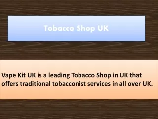tobacco shop uk
