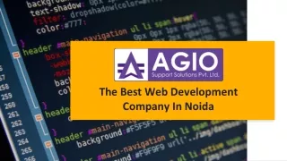 the best web development company in noida