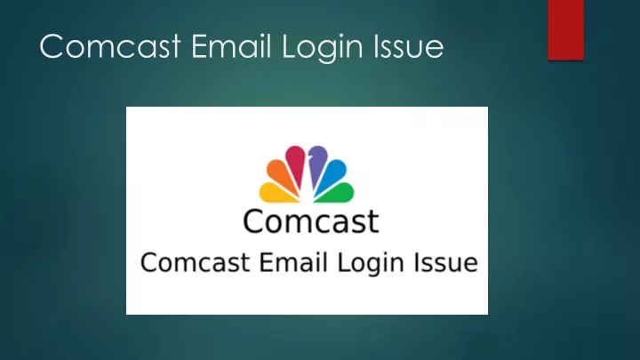 comcast email login issue