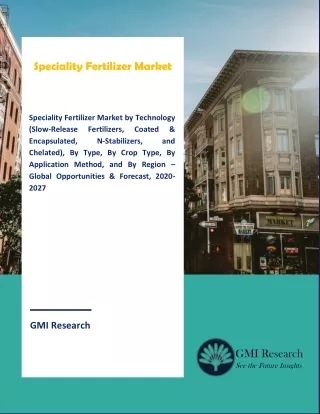 Speciality Fertilizer Market Forecast 2020 – 2027 Top Key Players Analysis