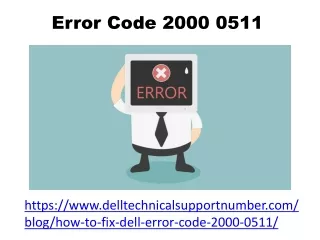 error code 2000 0511