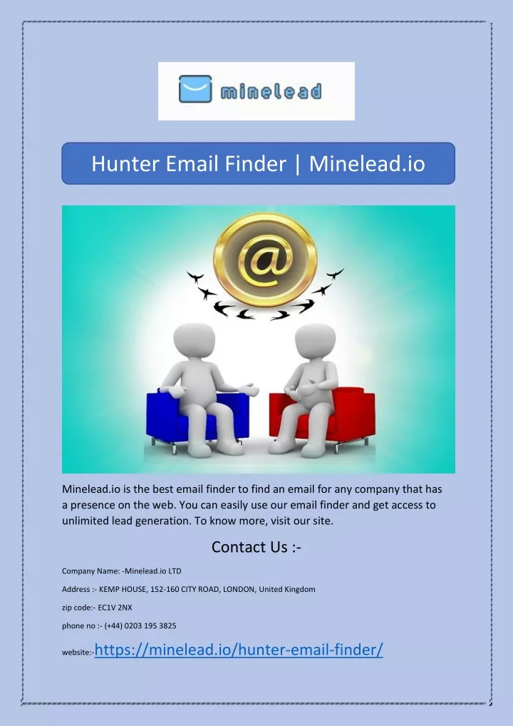 hunter email finder minelead io