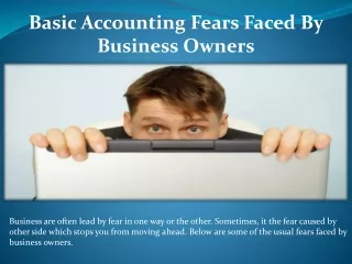 Business owners are scared of basic accounting