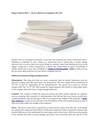 king or queen bed an ace mattress completes