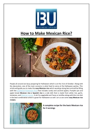 how to make mexican rice