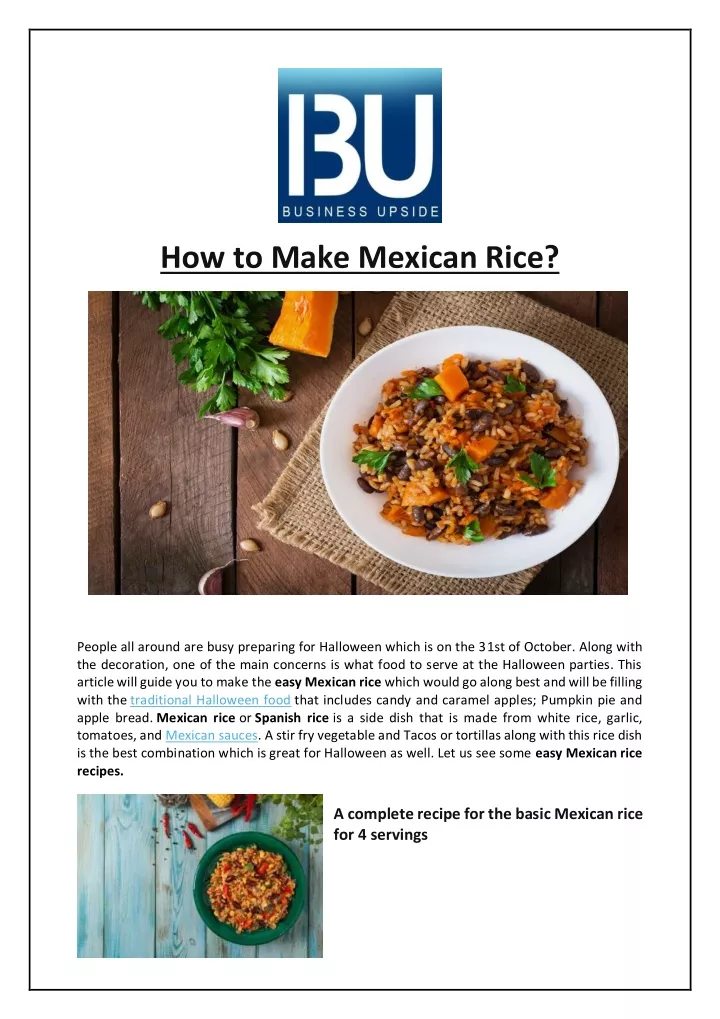 how to make mexican rice