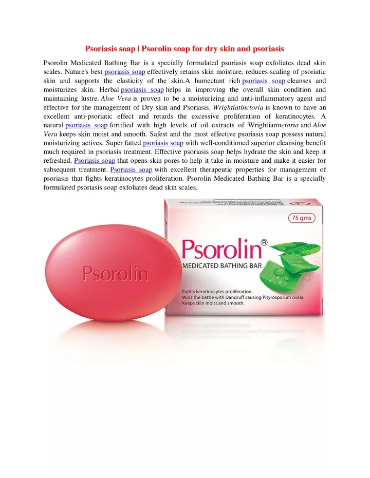 psoriasis soap psorolin soap for dry skin