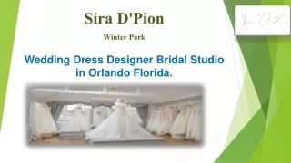 Bridal Wedding dress designer studio in Orlando Florida