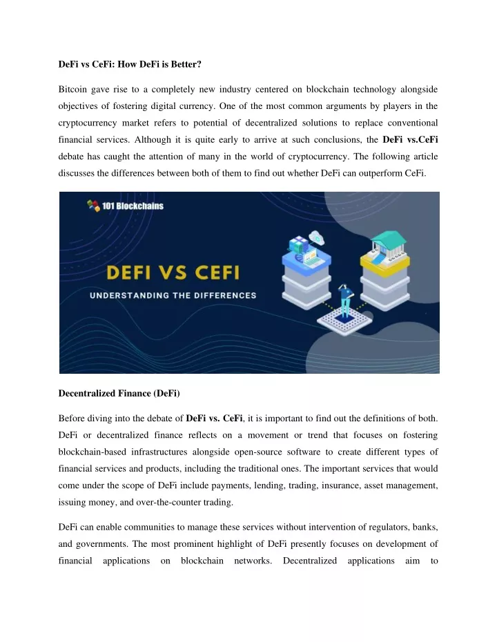 defi vs cefi how defi is better