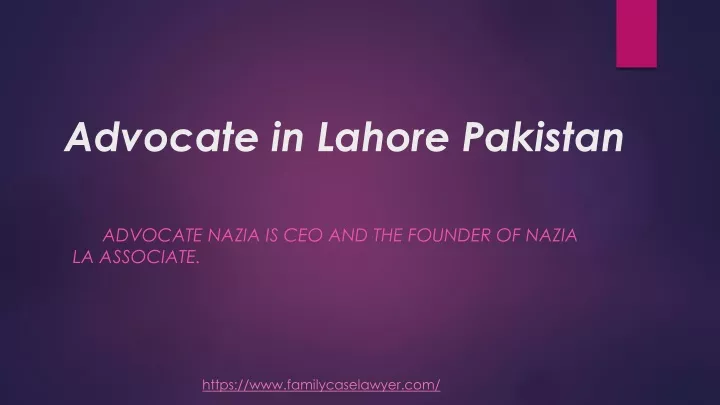 advocate in lahore pakistan