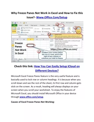 why freeze panes not work in excel