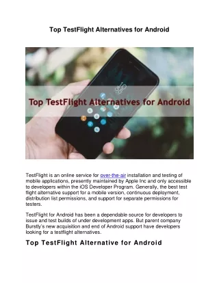 Top TestFlight Alternatives for Android