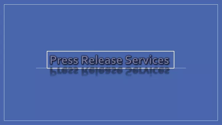press release services